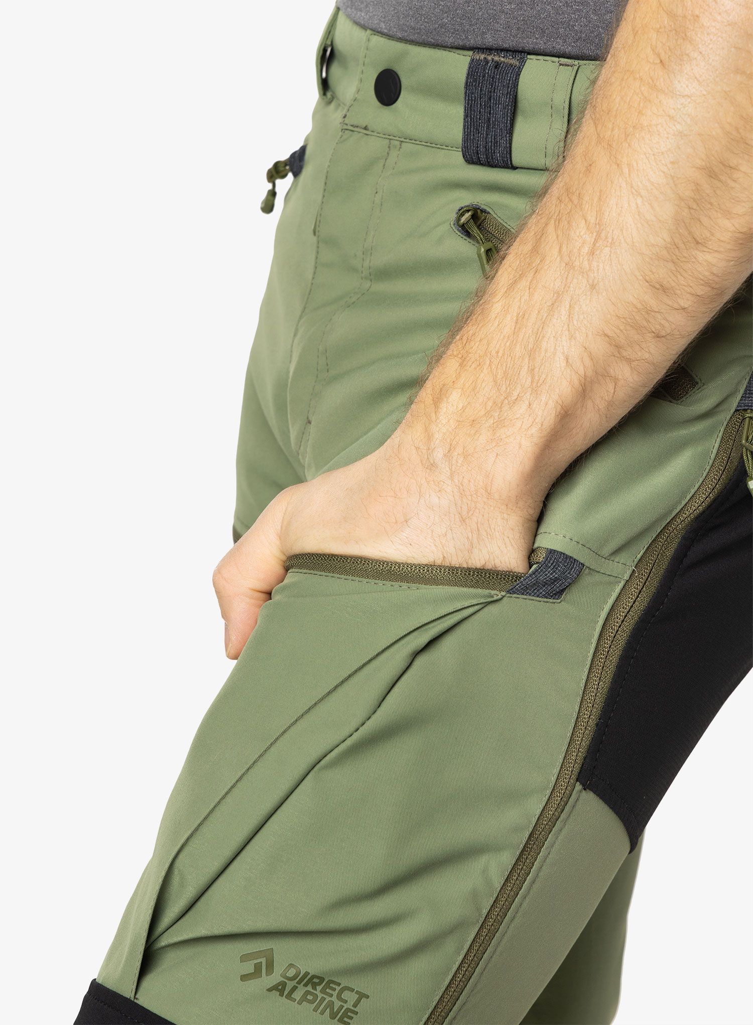 Spodnie trekkingowe Direct Alpine Fraser - khaki/black