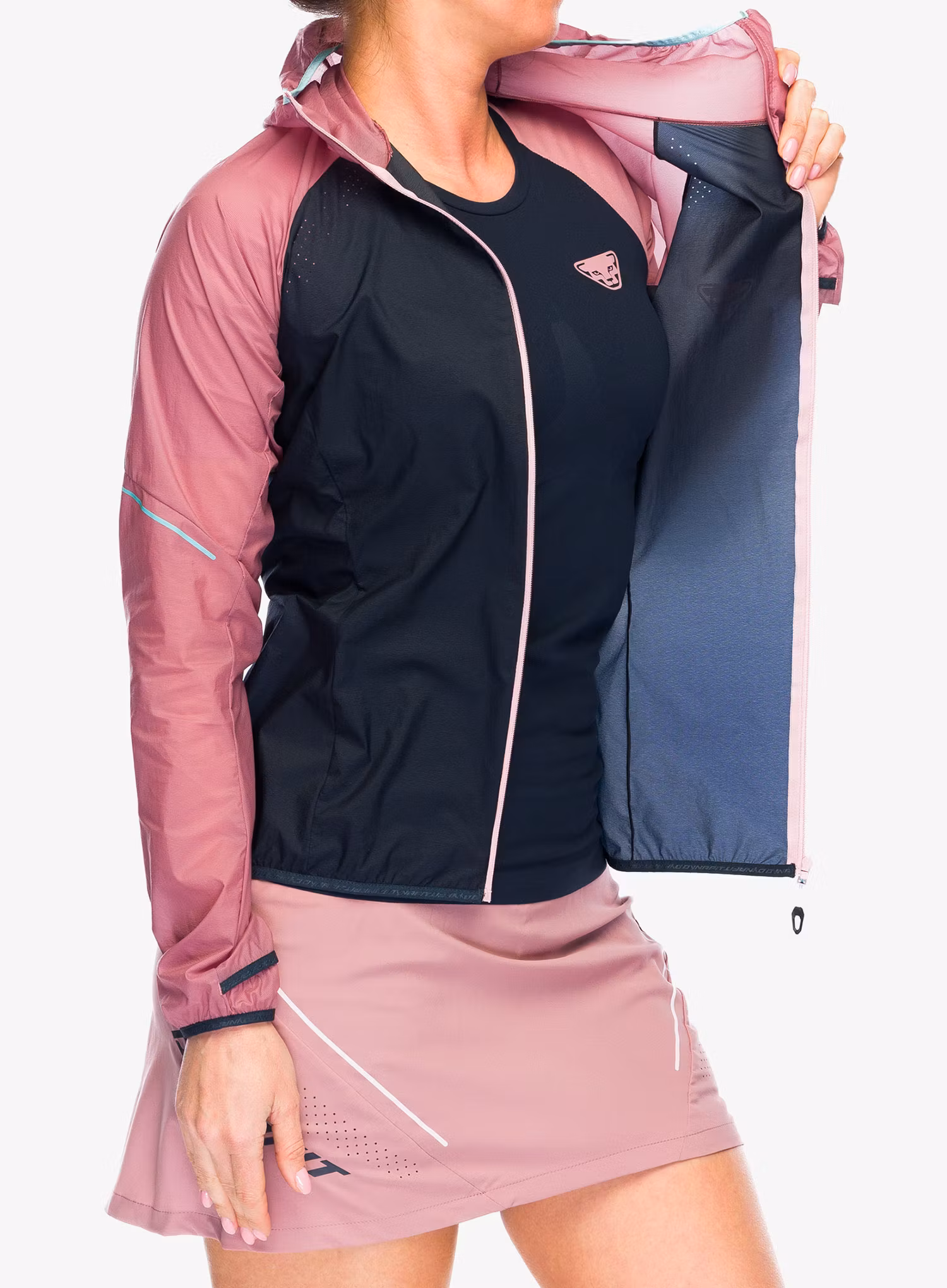 Kurtka do biegania damska Dynafit Alpine Wind 2 Jacket - mokarosa