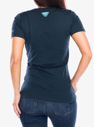 Koszulka bawełniana damska Dynafit Graphic CO S/S Tee - blueberry/3D