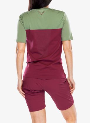 Koszulka szybkoschnąca damska Dynafit Traverse S-Tech S/S Tee - burgundy