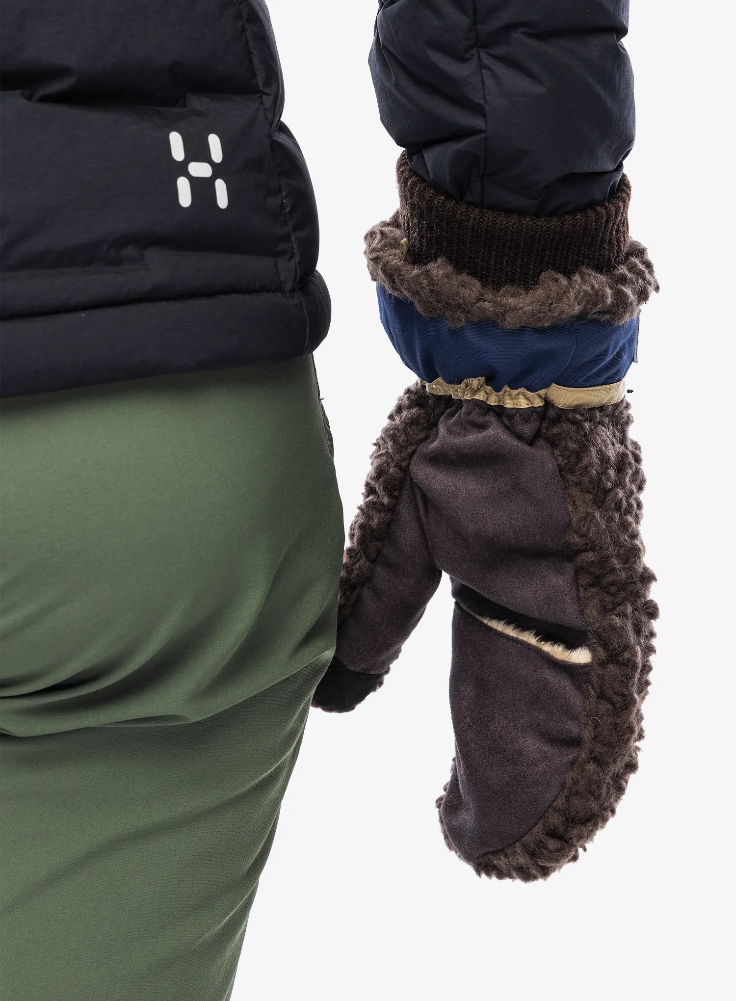 Łapawice Elmer EM354 Teddy Mitten - brown