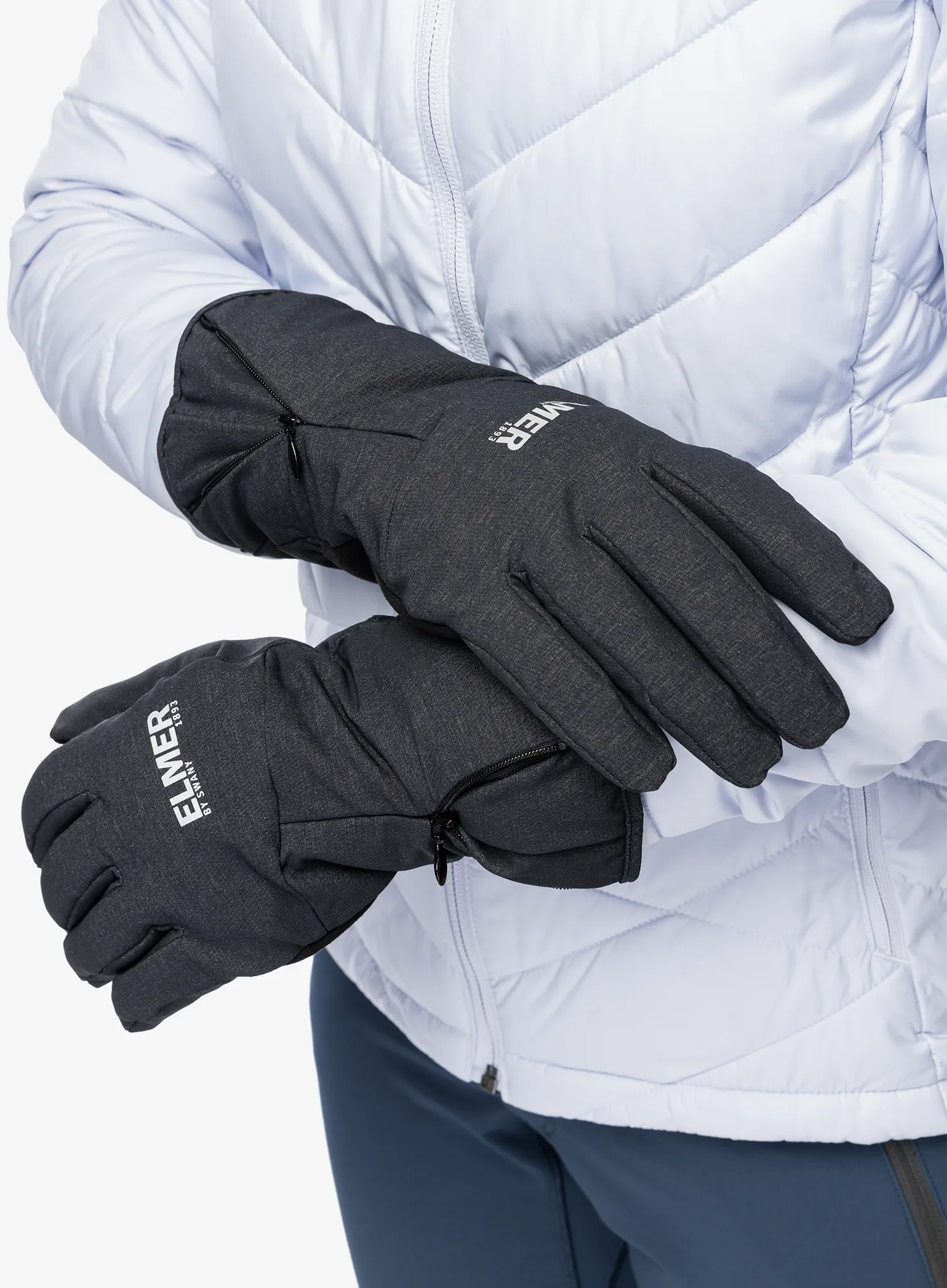 Rękawiczki Elmer EM511 Wide Open Zipper Cuff - charcoal