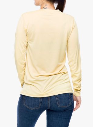 Longsleeve damski Fjallraven Abisko Day Hike LS - mais yellow