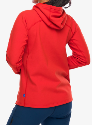 Bluza polarowa damska Fjallraven Expedition Fleece Hoodie - flame orange