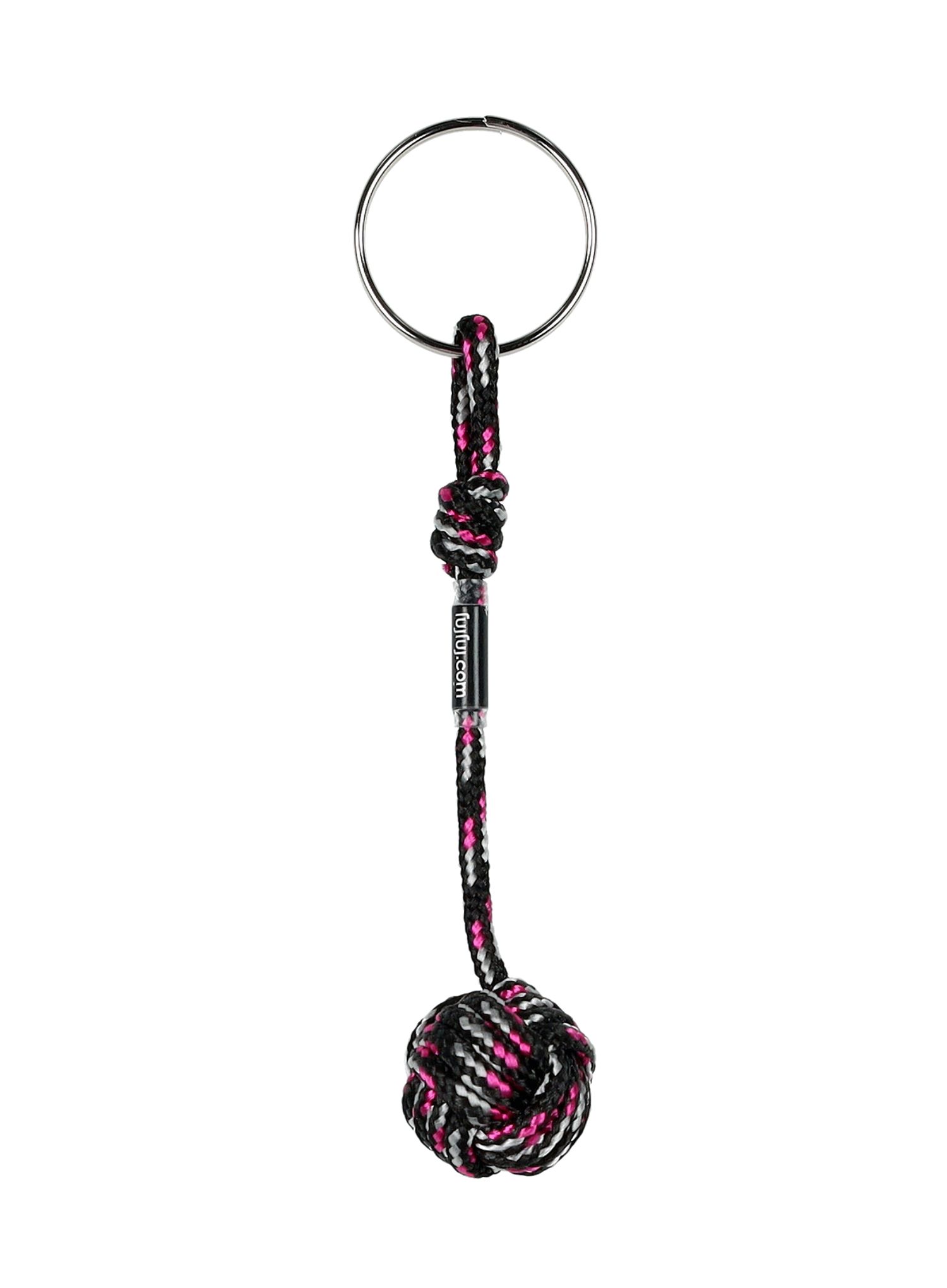 Brelok FujFuj Keychain Knot Monkey Fist - black dotted