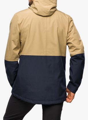 Kurtka przeciwdeszczowa męska Haglofs Finch Proof Jacket - sand/tarn blue