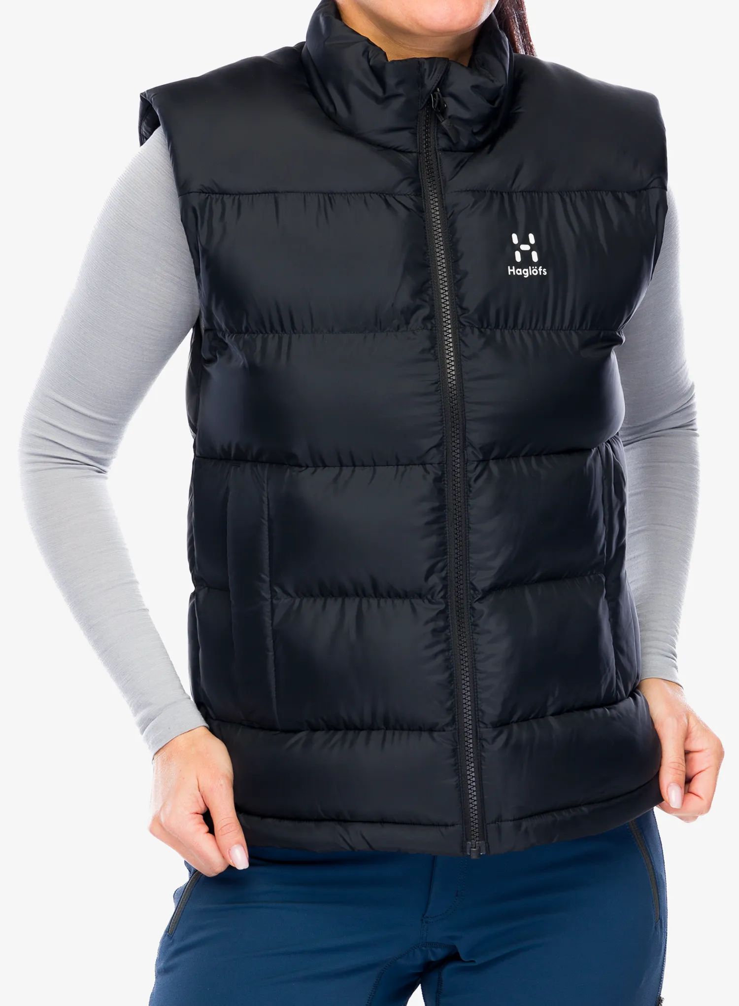 Zateplená vesta Haglofs Puffy Mimic Vest - true black