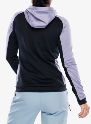 Bluza polarowa damska Hannah Nela Hoody - lavender aura/anthracite