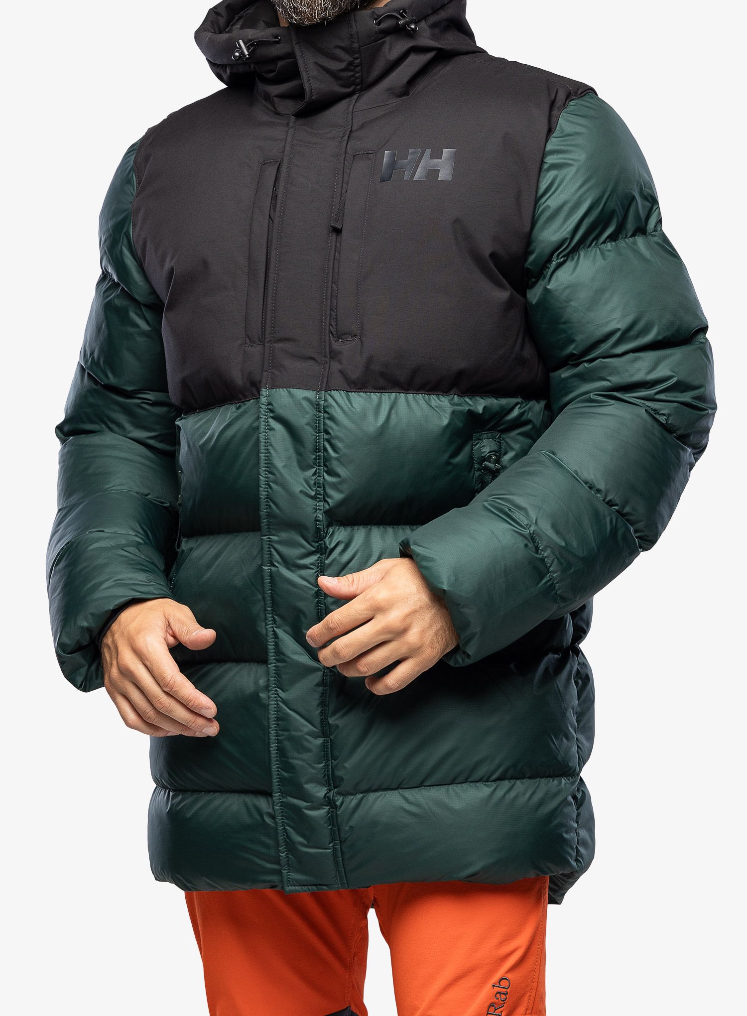 Kurtka ocieplana Helly Hansen Active Puffy Long Jacket - darkest spruce/black