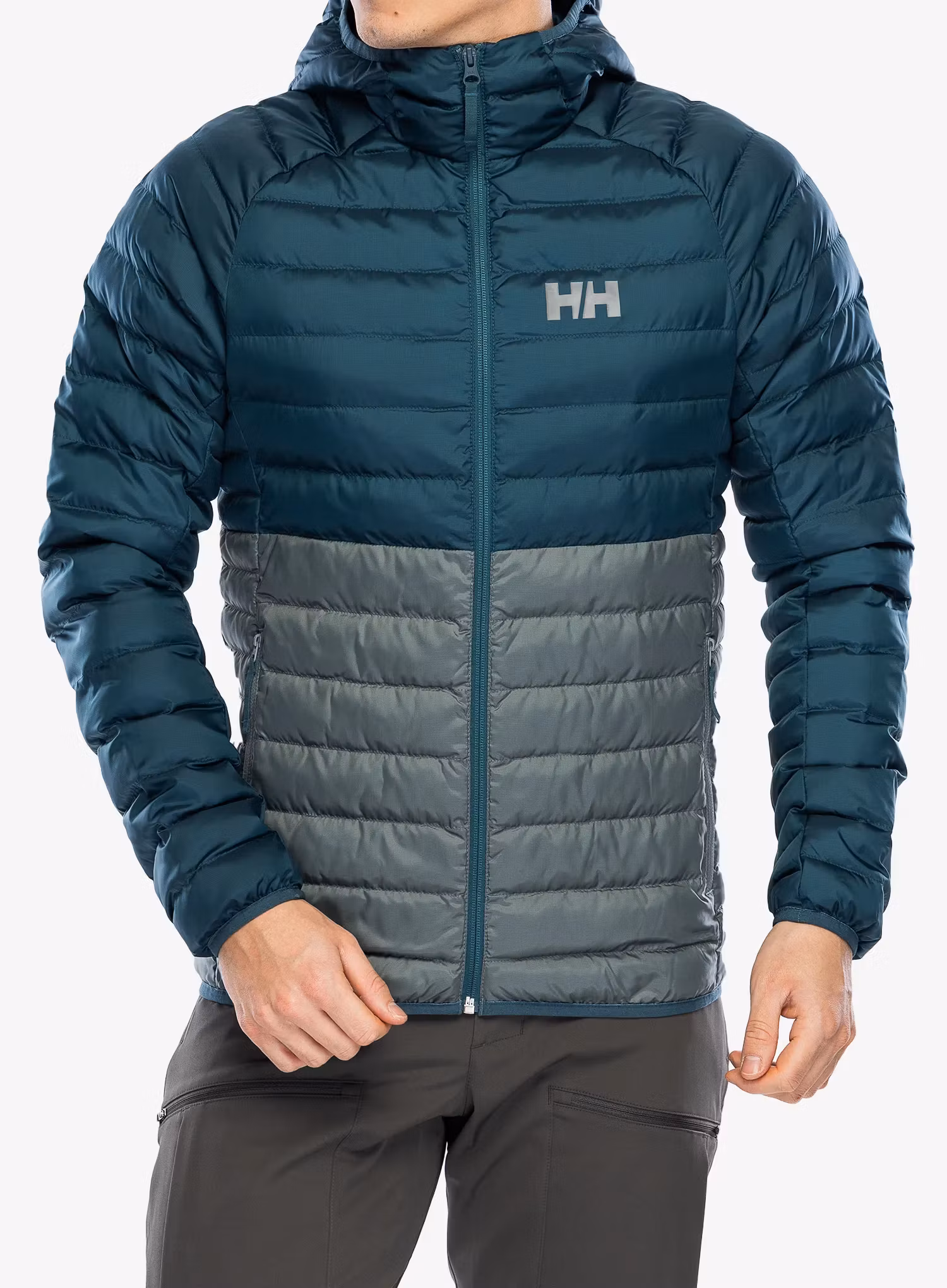Kurtka ocieplana Helly Hansen Banff Hooded Insulator - dark creek/grey cactus