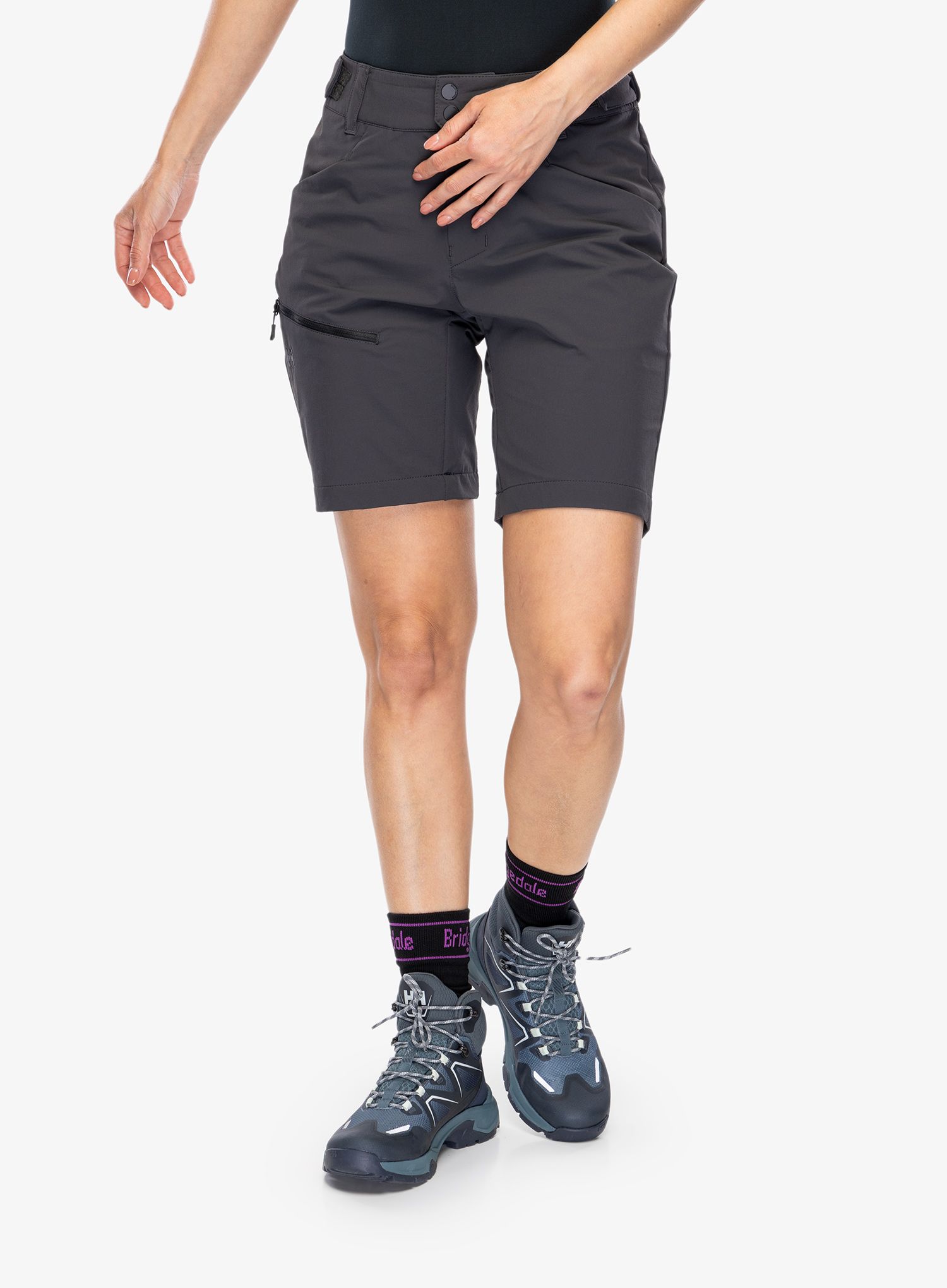 Spodenki turystyczne damskie Helly Hansen Blaze Softshell Shorts - ebony