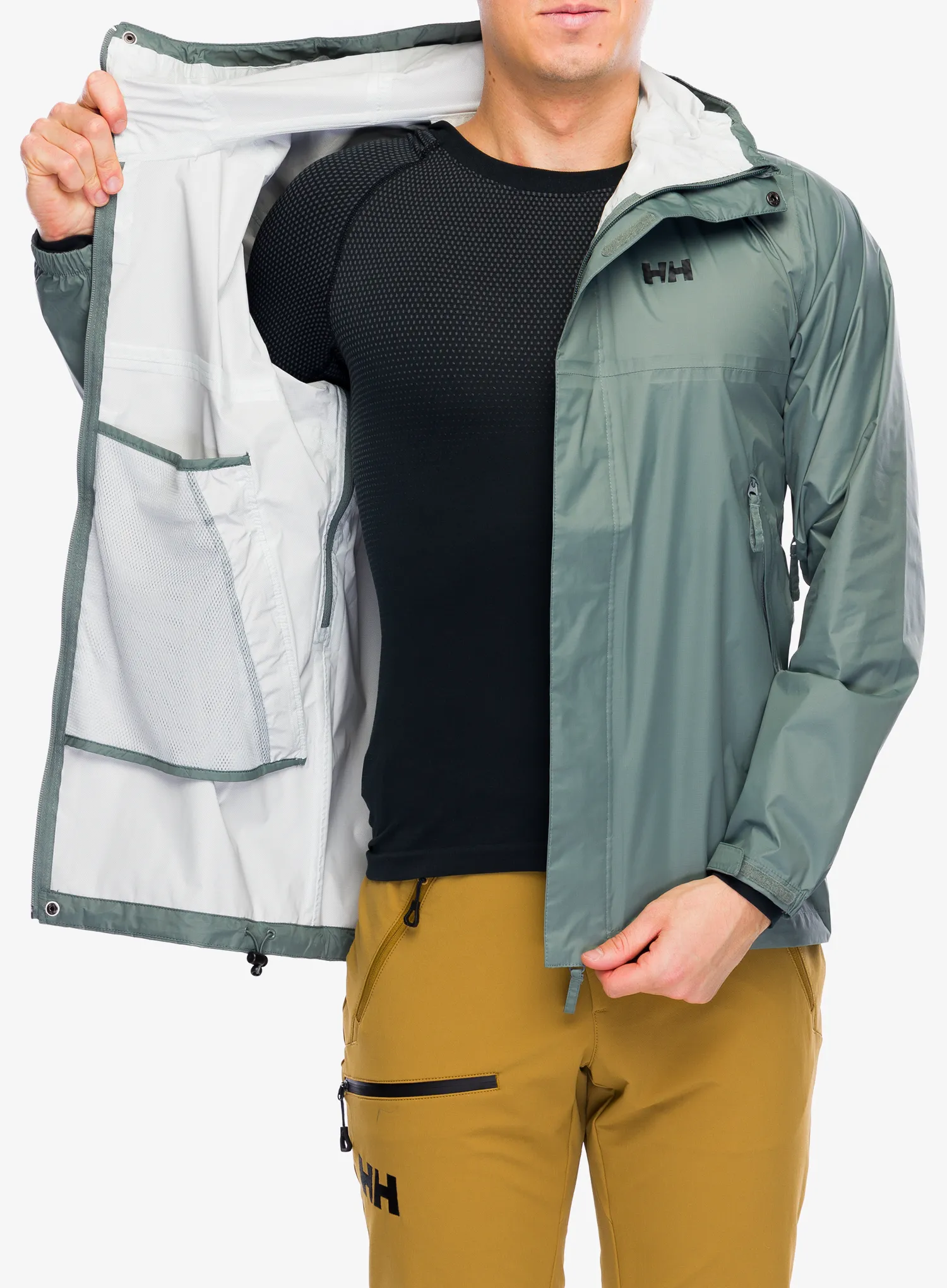 Kurtka przeciwdeszczowa Helly Hansen Loke Jacket - grey cactus