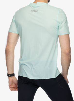 Koszulka do biegania Hoka Performance Run Short Sleeve - cloudless