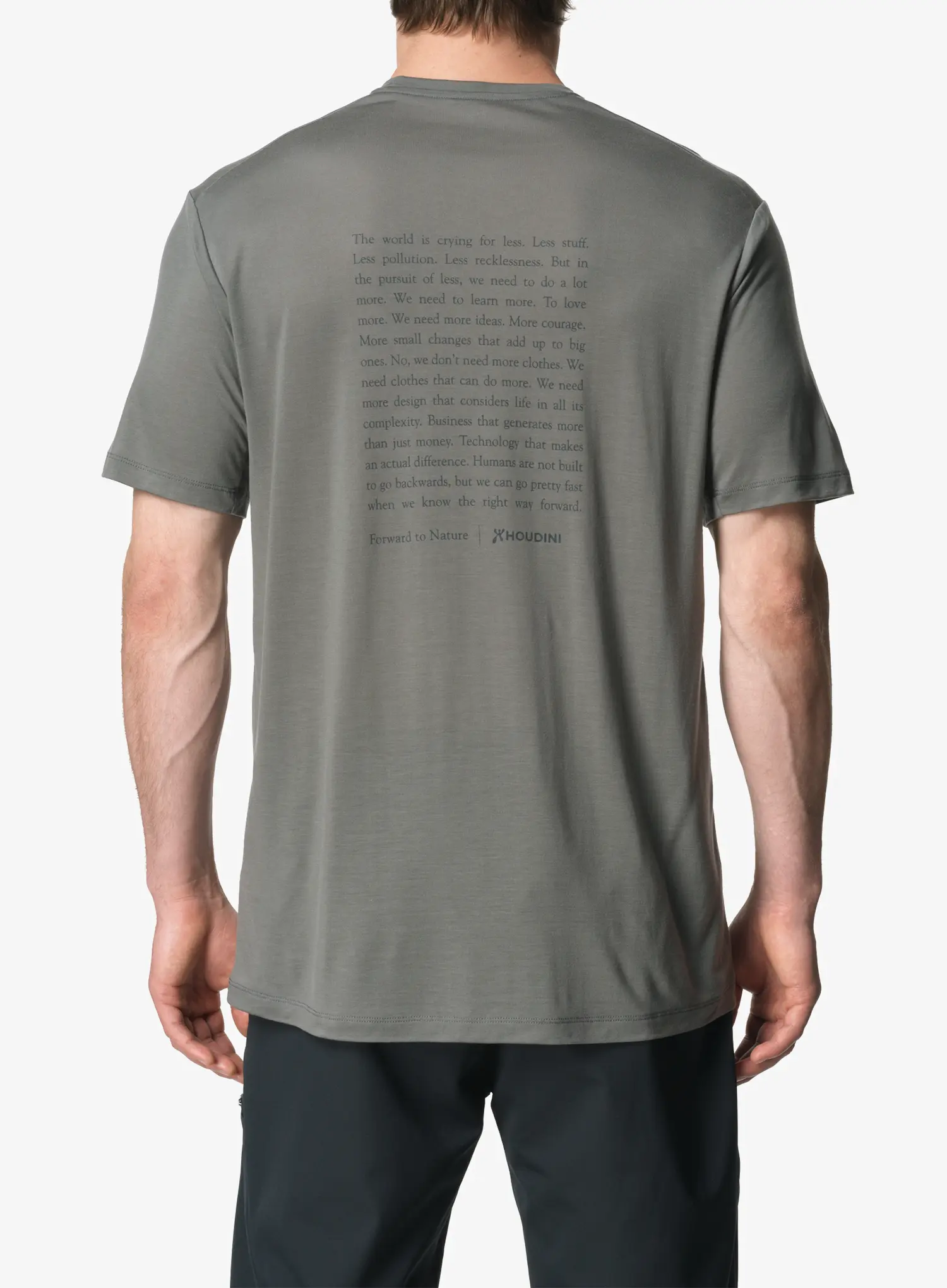 Koszulka Houdini Tree Message Tee - greenness/ftn mani