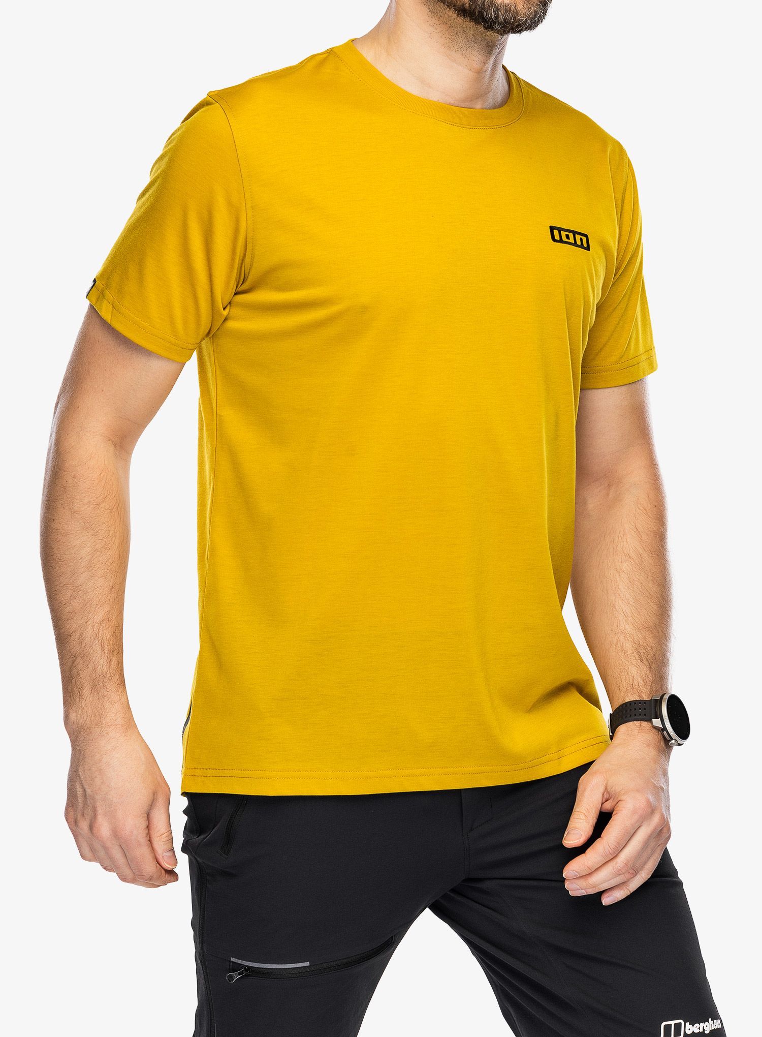 Koszulka rowerowa ION Logo SS DR - dark/amber