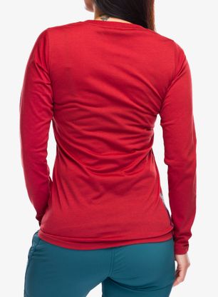 Longsleeve damski ION S Logo LS DR Jersey - spicy/red