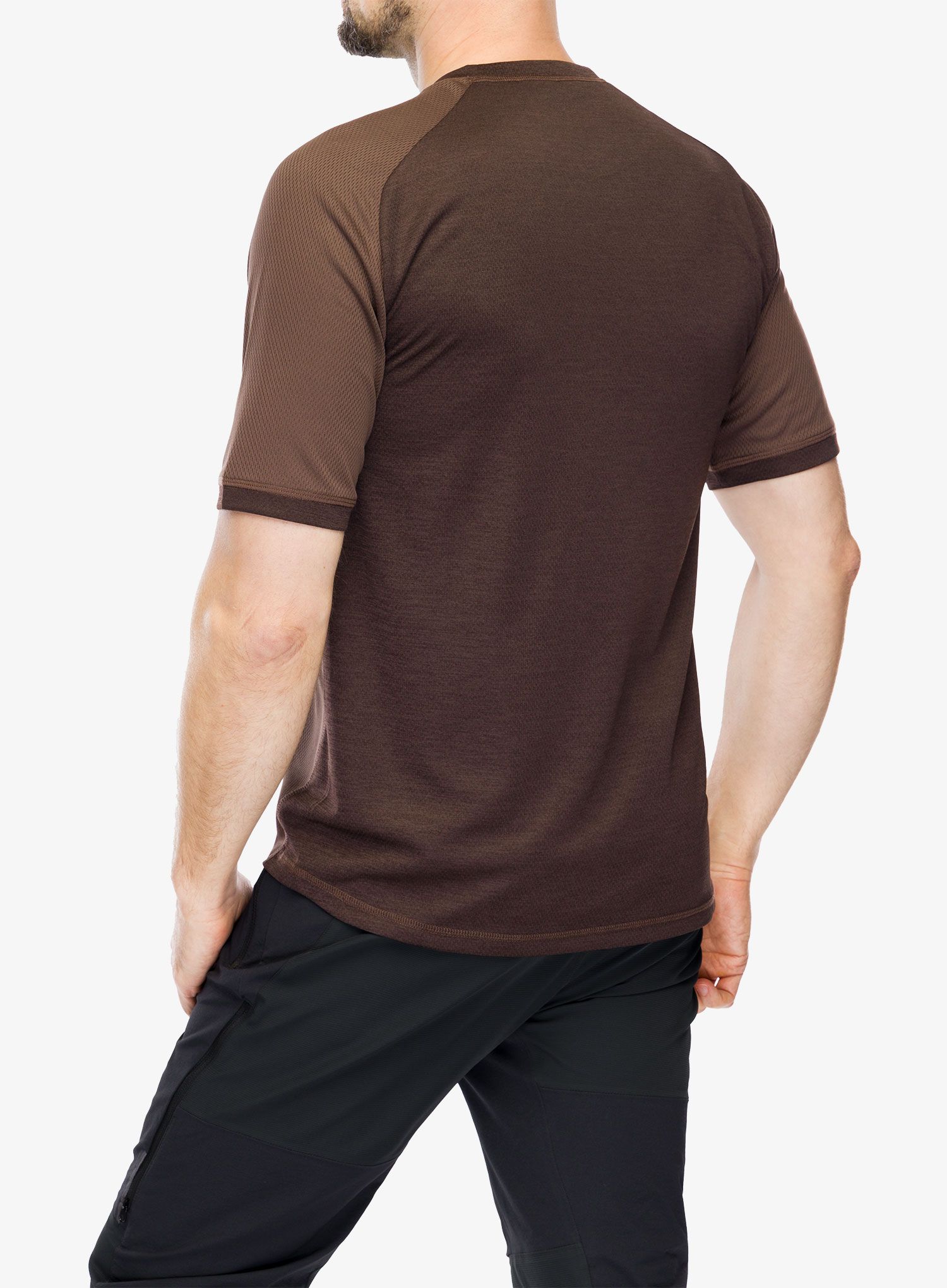 Koszulka rowerowa ION Tech Logo SS Jersey - dark/pinecone