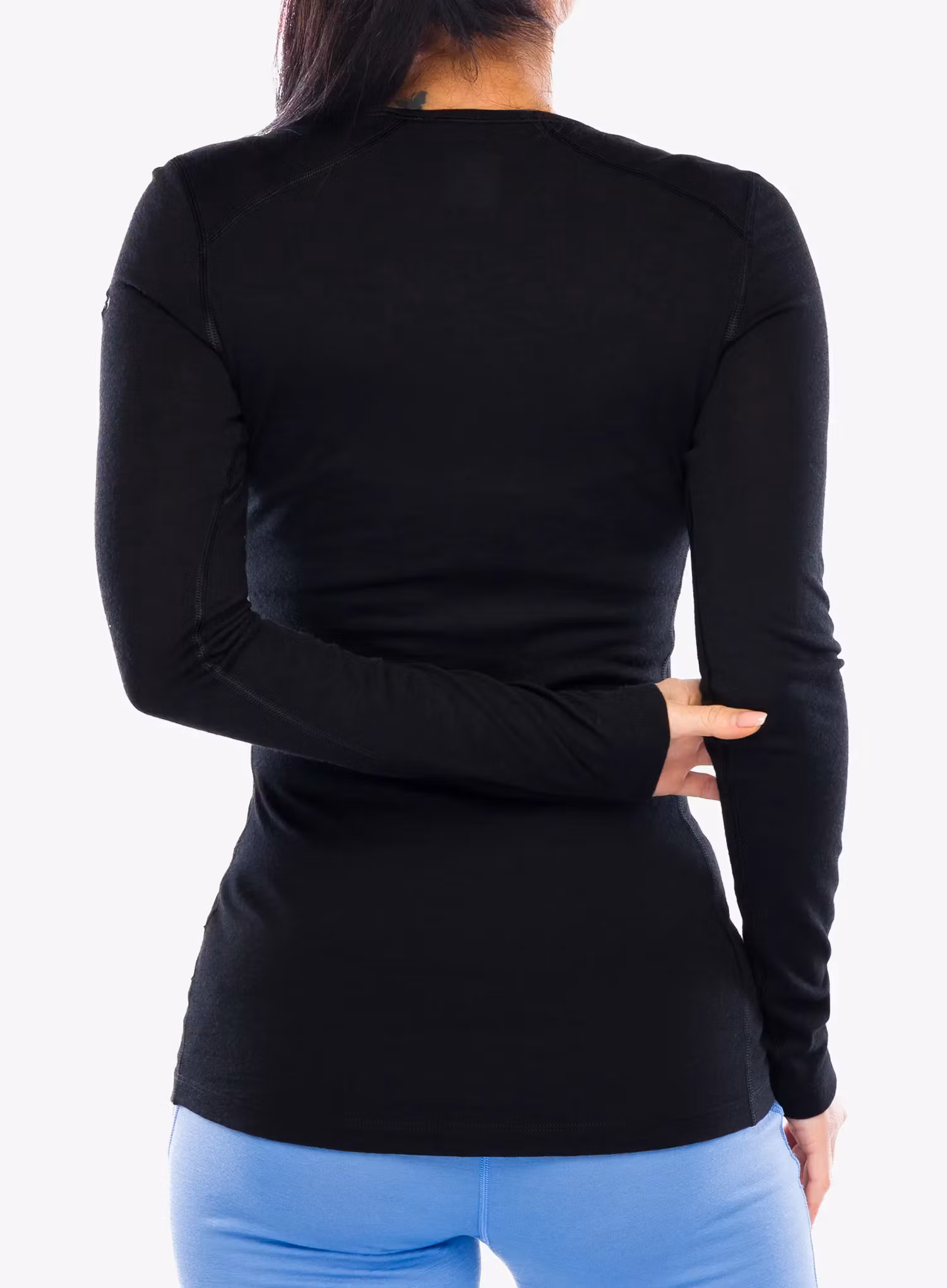 Bluza termoaktywna damska Icebreaker 200 Oasis LS Scoop - black