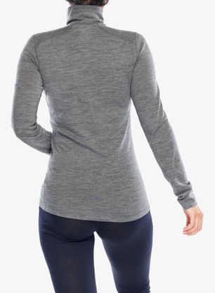 Bluza termoaktywna damska Icebreaker 200 Oasis L/S Half Zip - gritstone hthr