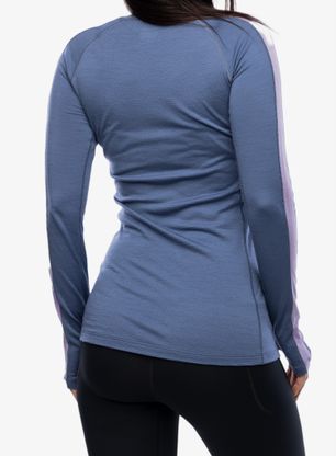 Bluza damska Icebreaker 200 ZoneKnit LS Crewe - dawn/purple