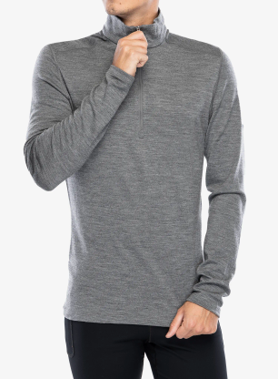Bluza termoaktywna Icebreaker 260 Tech L/S Half Zip - gritstone hthr