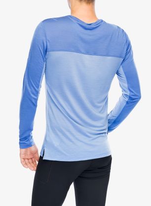 Bluza bez kaptura Icebreaker Merino 125 Cool-Lite Sphere LS Tee - cb baja/brilliant/cb