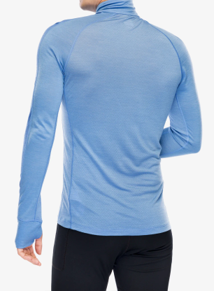 Bluza termoaktywna Icebreaker Merino 125 ZoneKnit LS Half Zip - baja/brilliant/cb