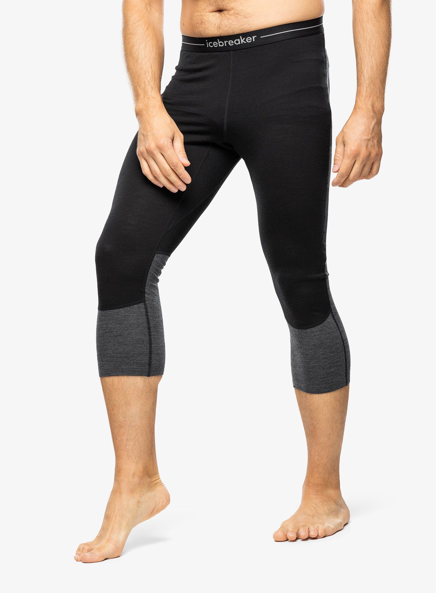 Getry termiczne Icebreaker Merino 200 ZoneKnit Legless - black/jet
