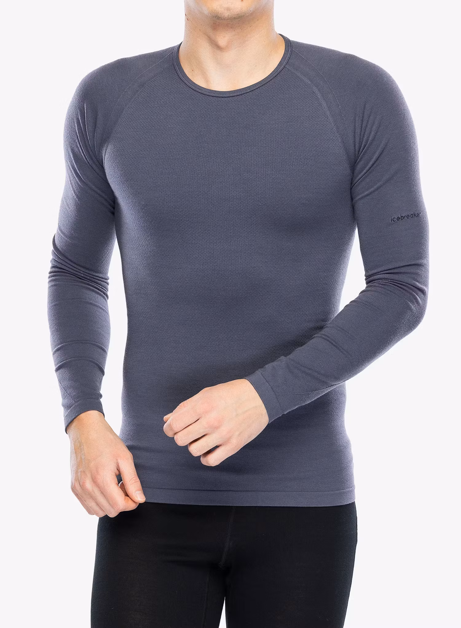 Bluza termoaktywna Icebreaker Merino 260 Zoneknit Seamless LS Crewe - graphite