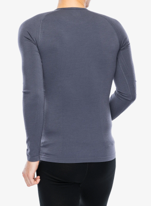 Bluza termoaktywna Icebreaker Merino 260 Zoneknit Seamless LS Crewe - graphite