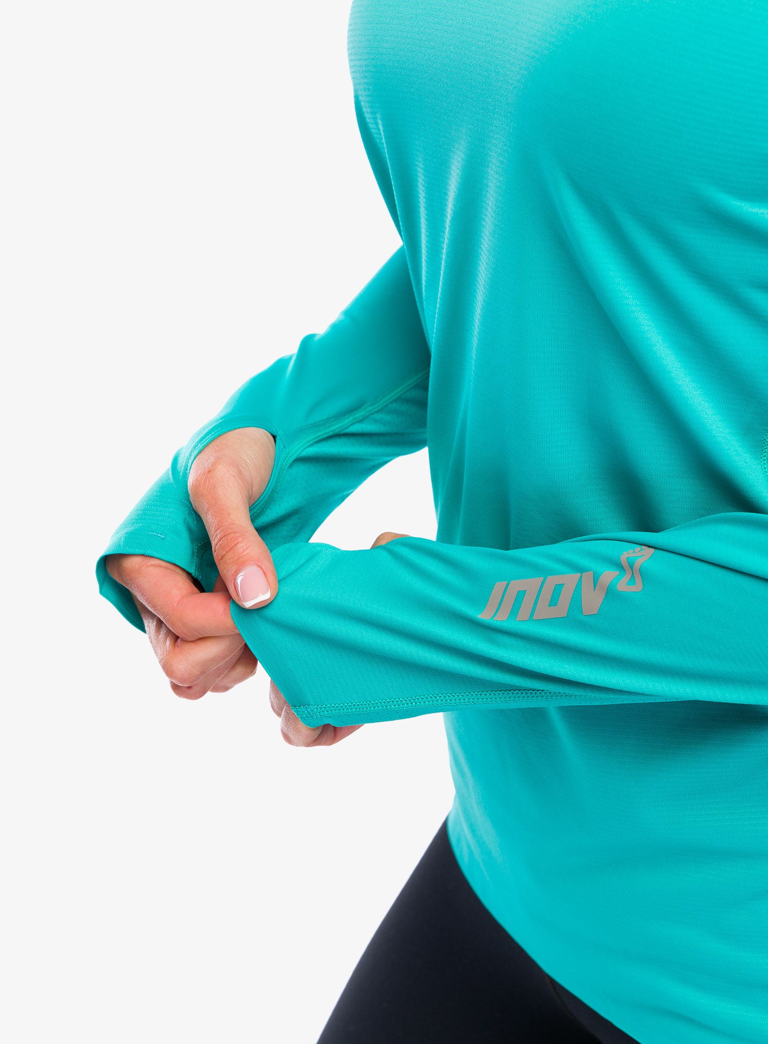 Bluza do biegania damska Inov-8 Base Elite LS - teal