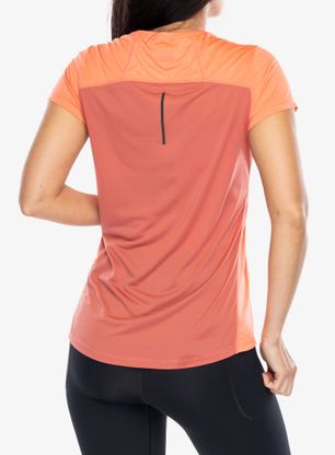 Koszulka biegowa damska Inov-8 Performance Short Sleeve - coral/dusty rose