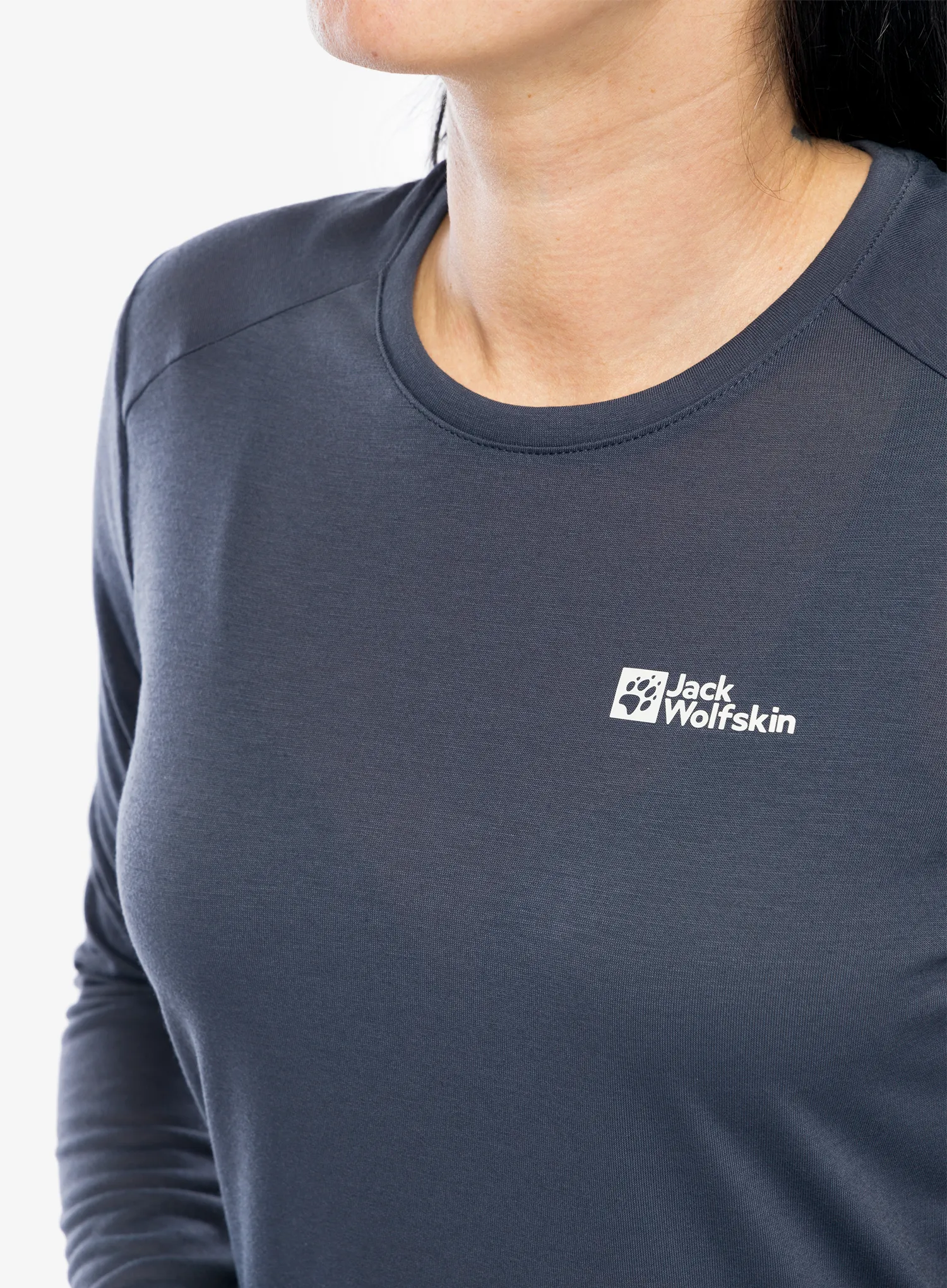 Longsleeve damski Jack Wolfskin Vonnan LS T - graphite