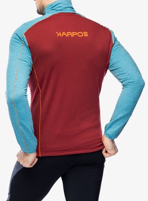 Bluza z zamkiem Karpos Ambrizzola Full-Zip - pomegranade/larkspur