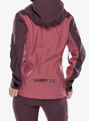 Kurtka skiturowa damska Karpos Midi Shell Jacket - deco rose/huckleberry