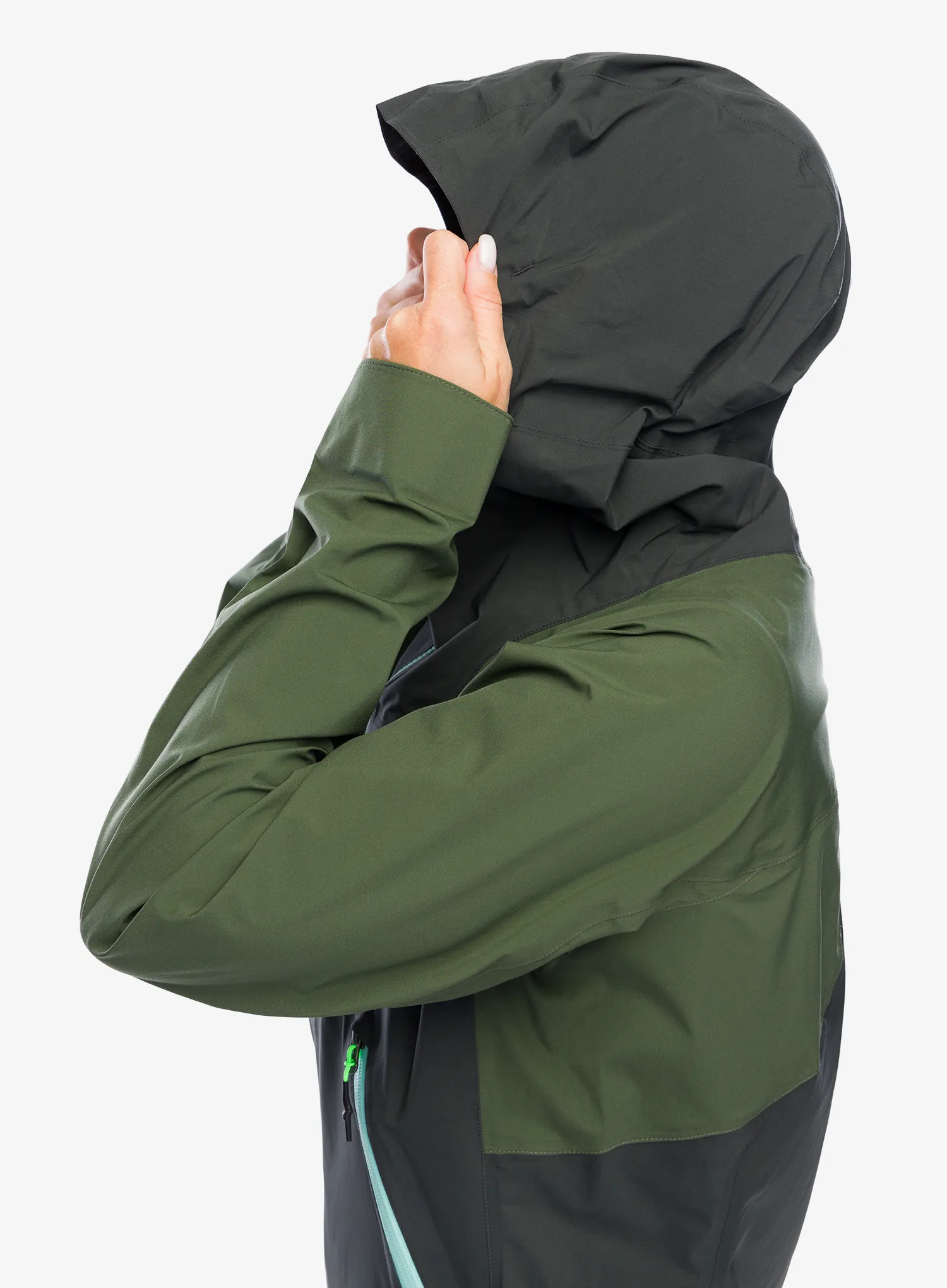 Kurtka damska Karpos Valsesia Shell Jacket - black sand/thyme