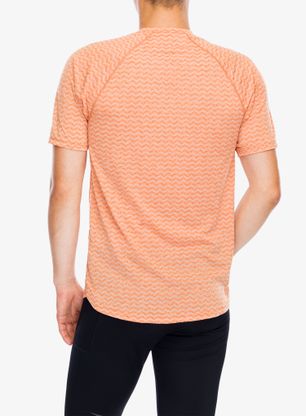 Koszulka do biegania Patagonia Ridge Flow Shirt - redtail rust