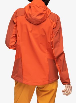 Kurtka softshell damska Haglofs Moran Softshell Hood - zenith red/corrosion