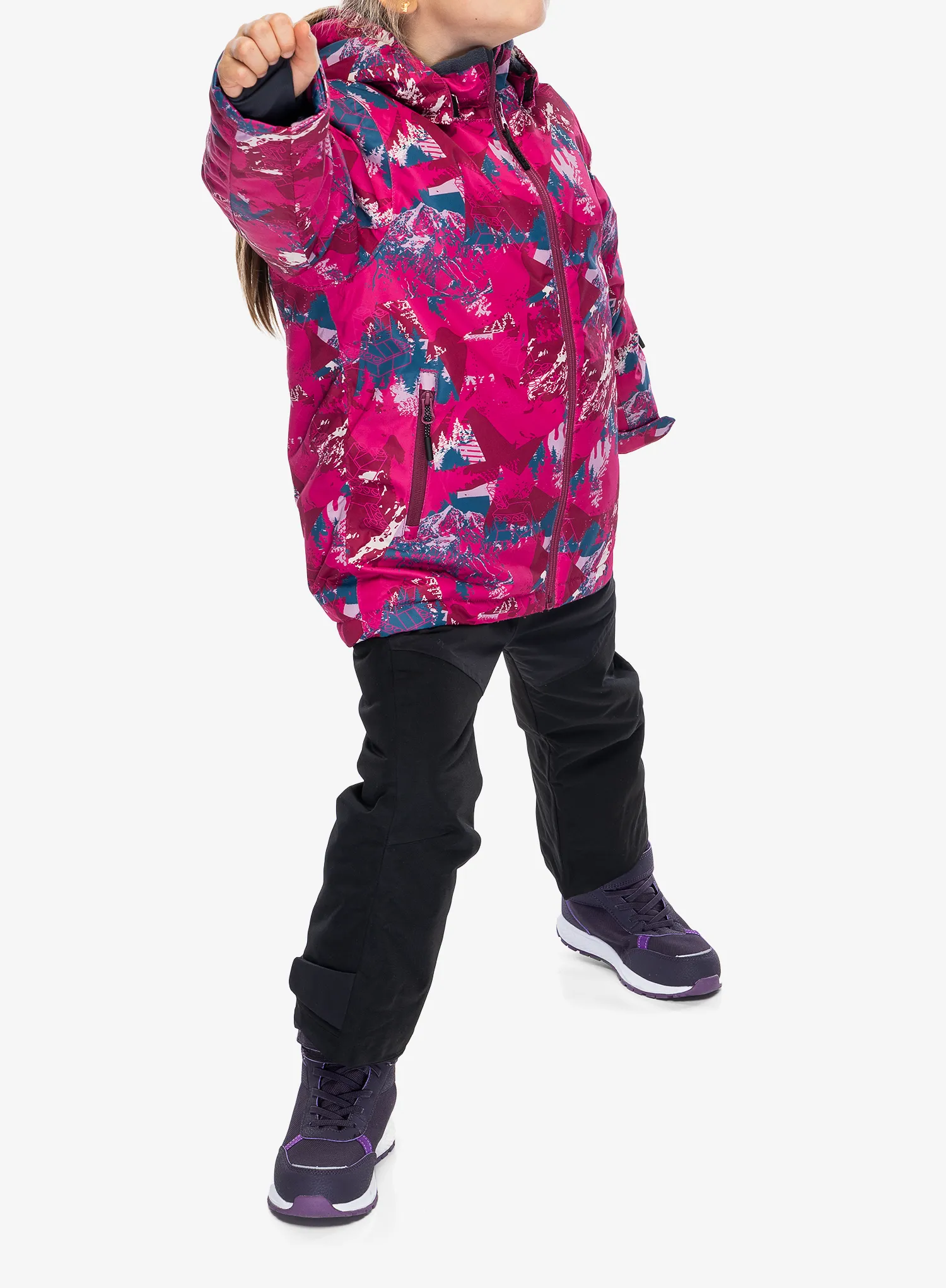 Kurtka dziecięca LEGO Jad 710 - dark pink