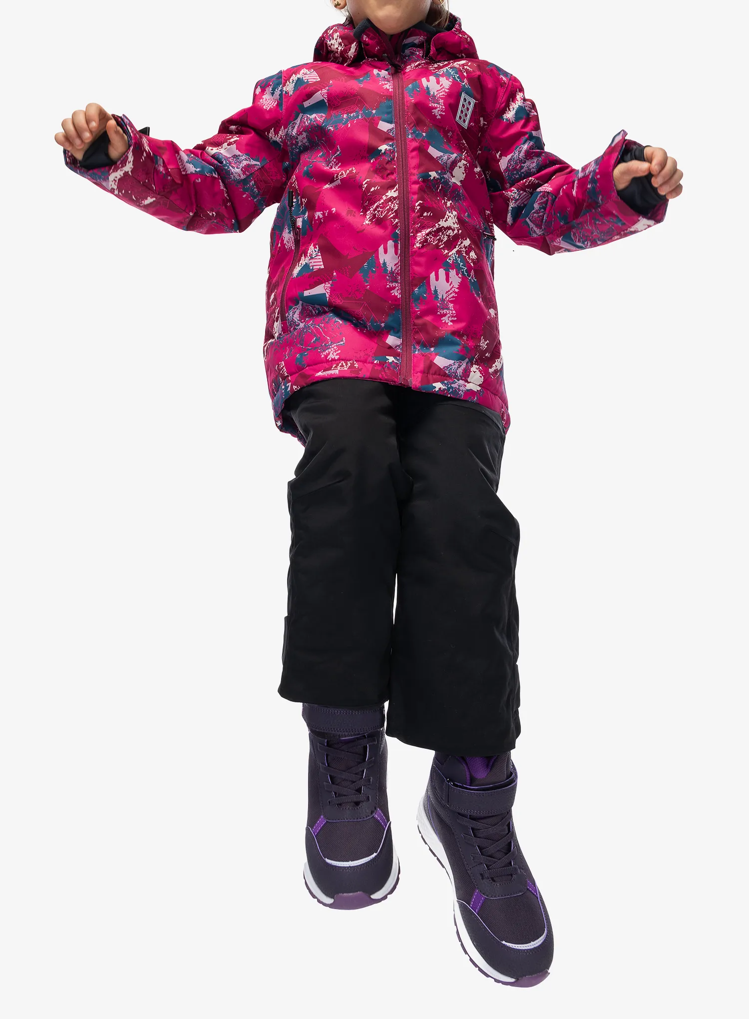 Kurtka dziecięca LEGO Jad 710 - dark pink