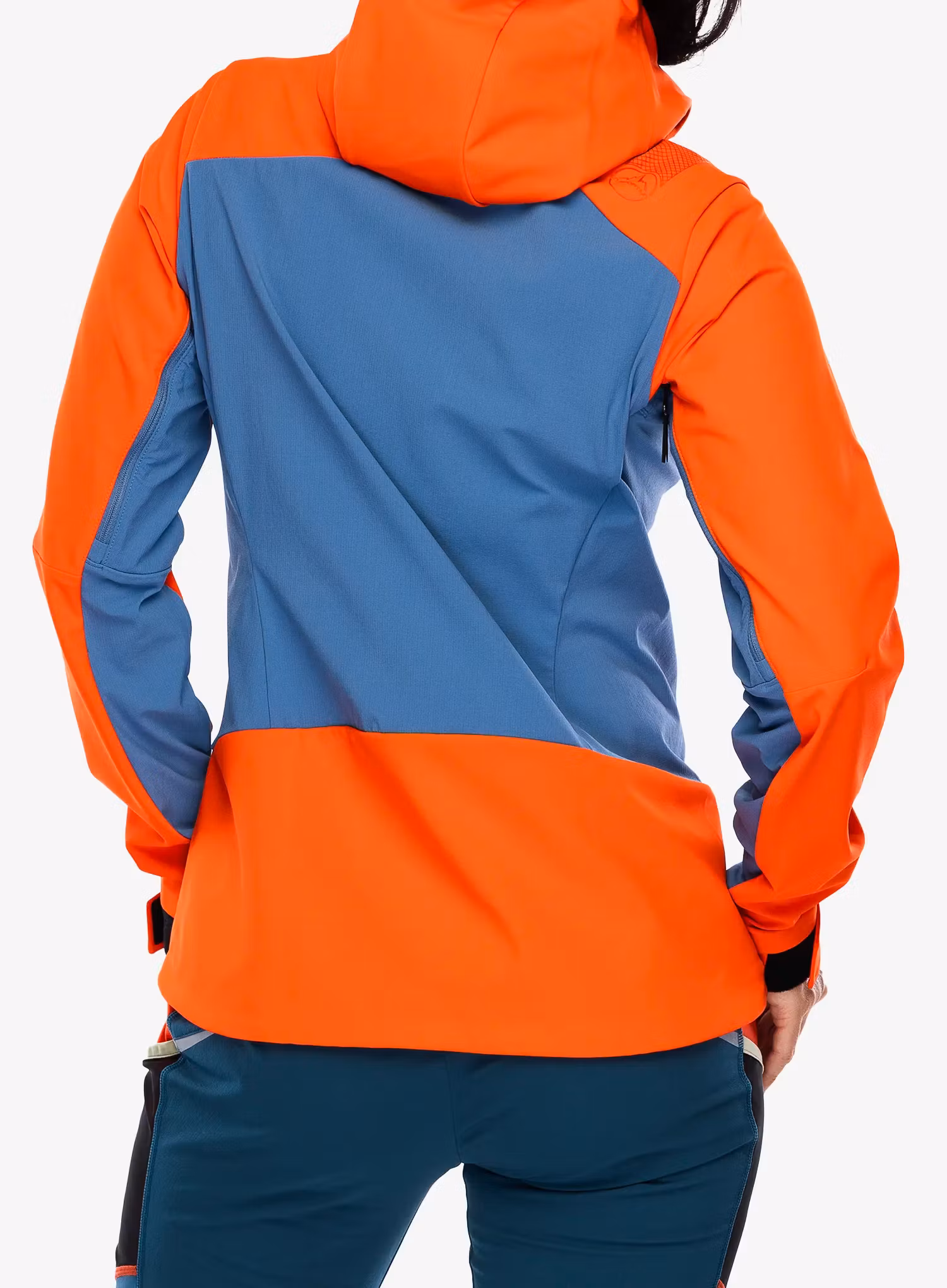 Kurtka softshell damska La Sportiva Alpine Guide Windstopper Jacket - moonlight/cherry tomato