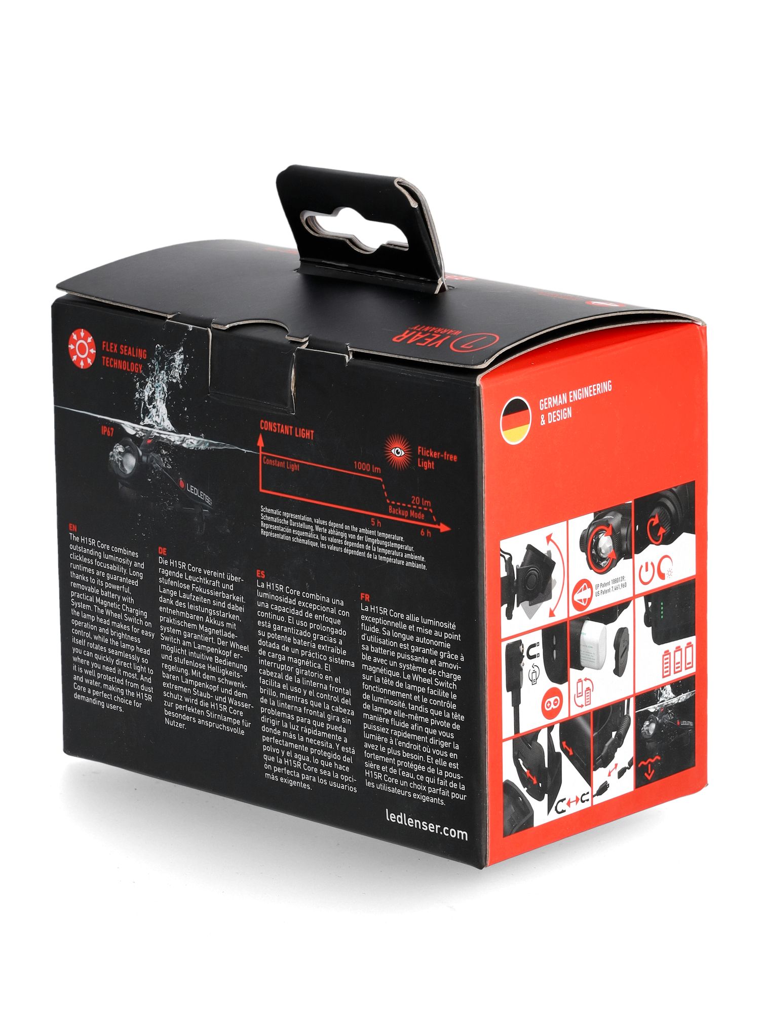 Czołówka trekkingowa Ledlenser H15R Core (2500 lm)