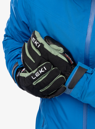 Rękawice narciarskie Leki Argus Thermo 3D - black/dusty green