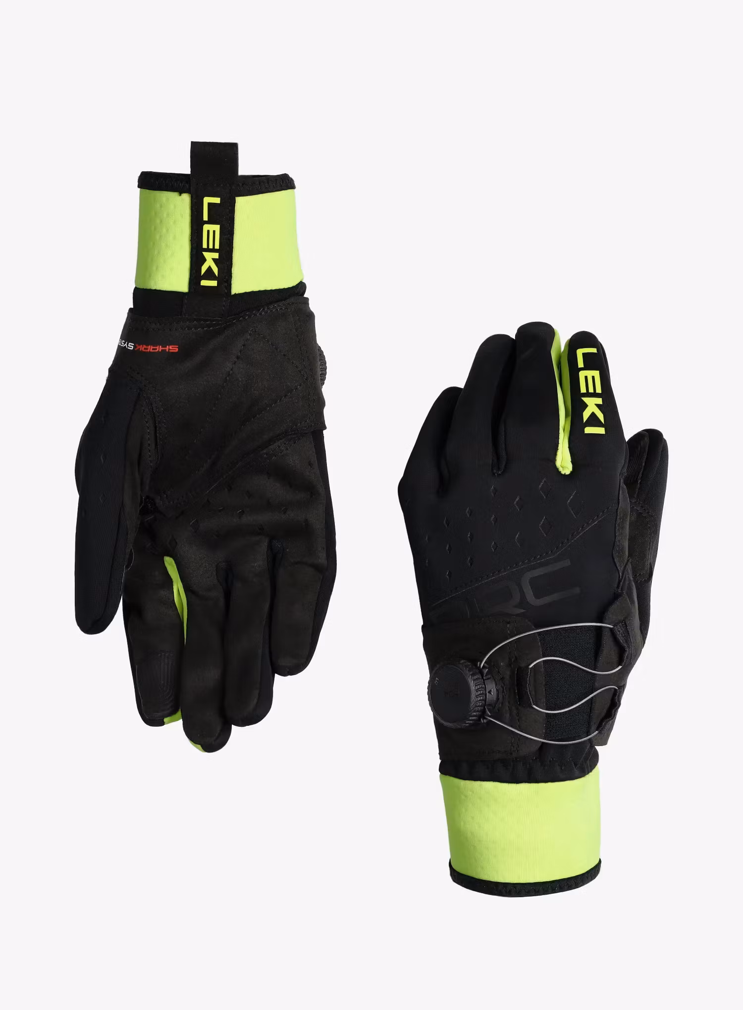 Rękawiczki Leki PRC Boa Shark - black/neonyellow