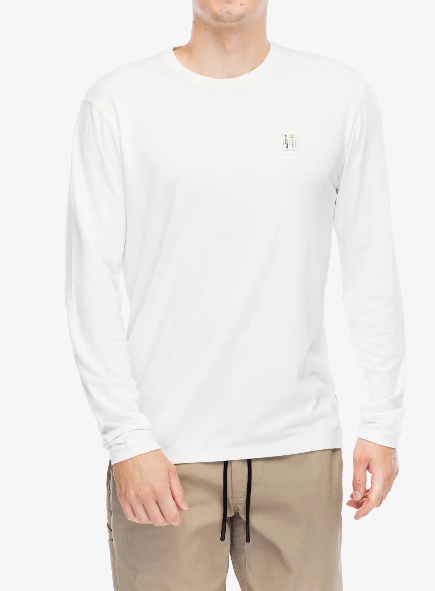 Longsleeve Maloja Ollomont - glacier milk