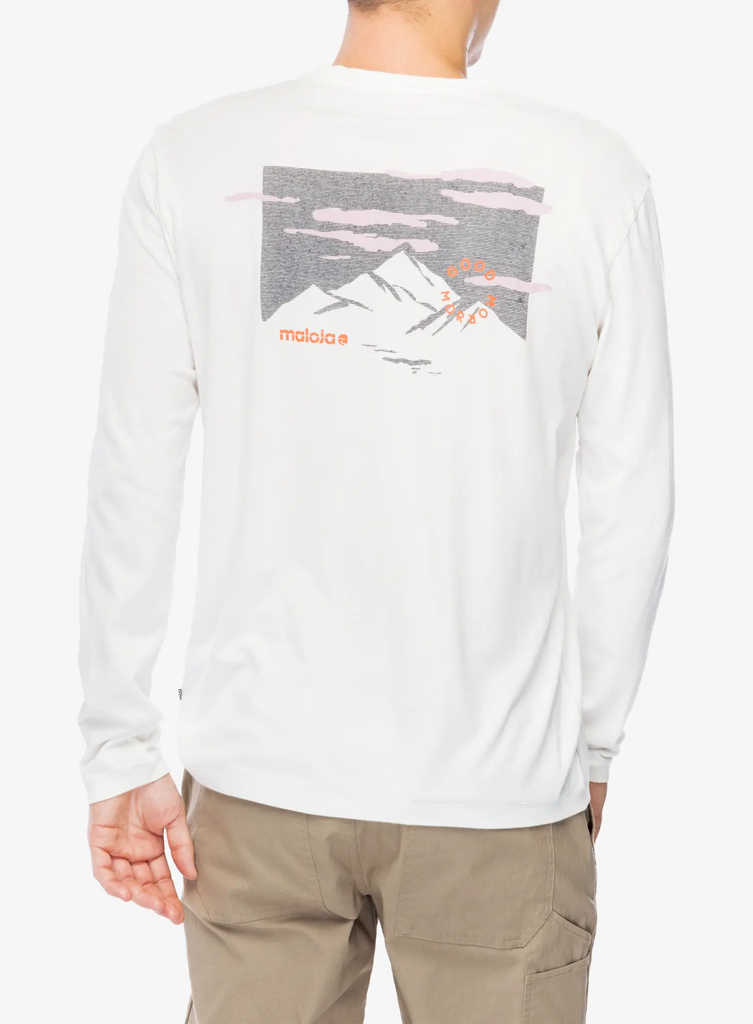 Longsleeve Maloja Ollomont - glacier milk