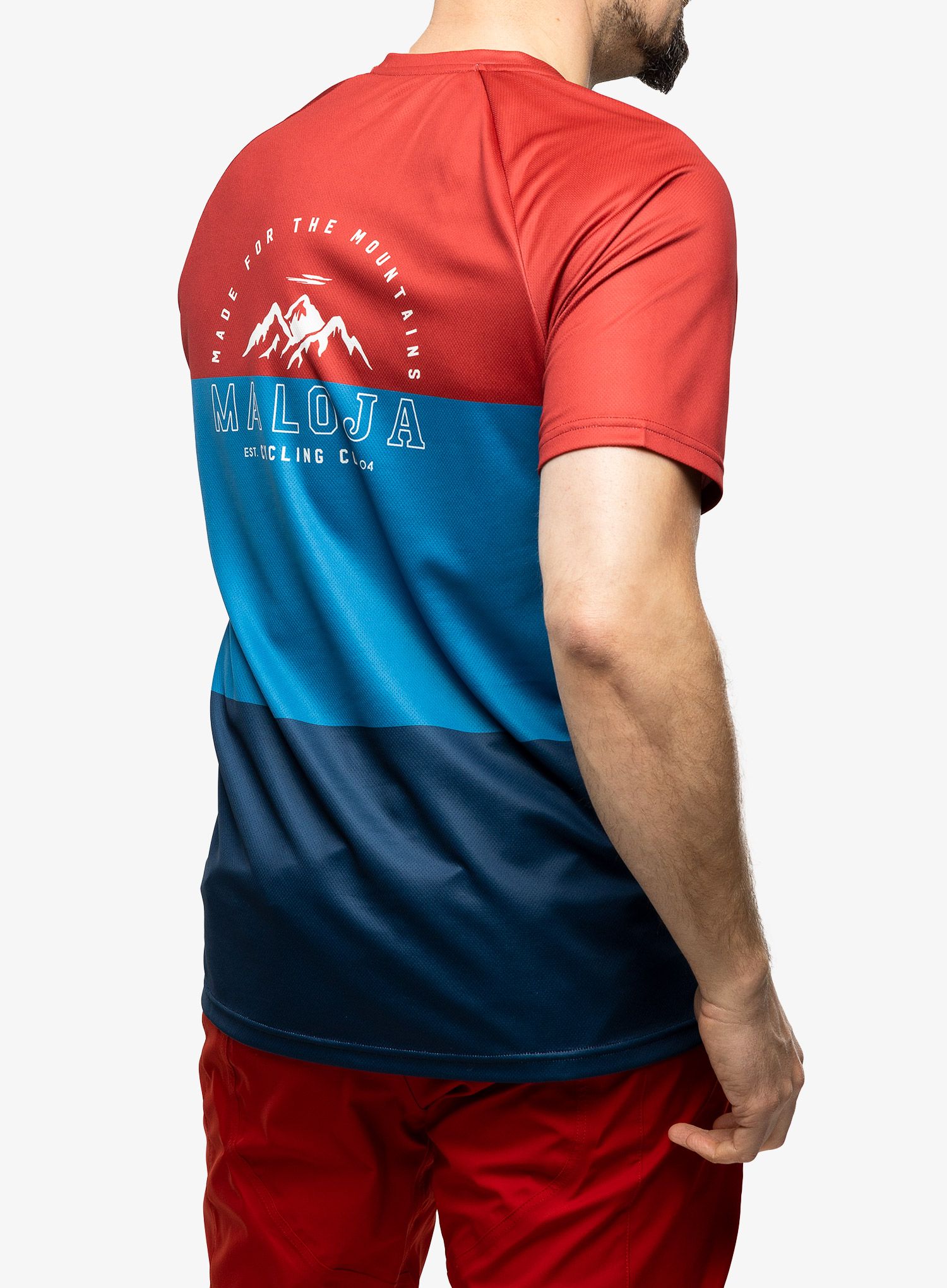 Koszulka MTB Maloja Baretti Multi - midnight multi