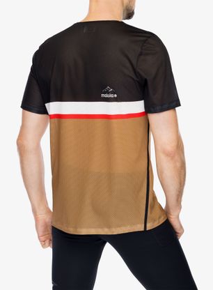 Koszulka biegowa Maloja Mayo 1/2 - deep black multi