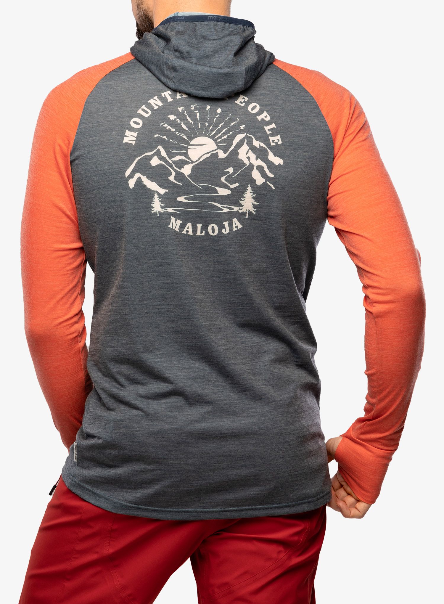 Bluza z kapturem Maloja Zordo - midnight multi