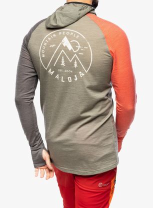 Bluza z kapturem Maloja Zordo - oak multi